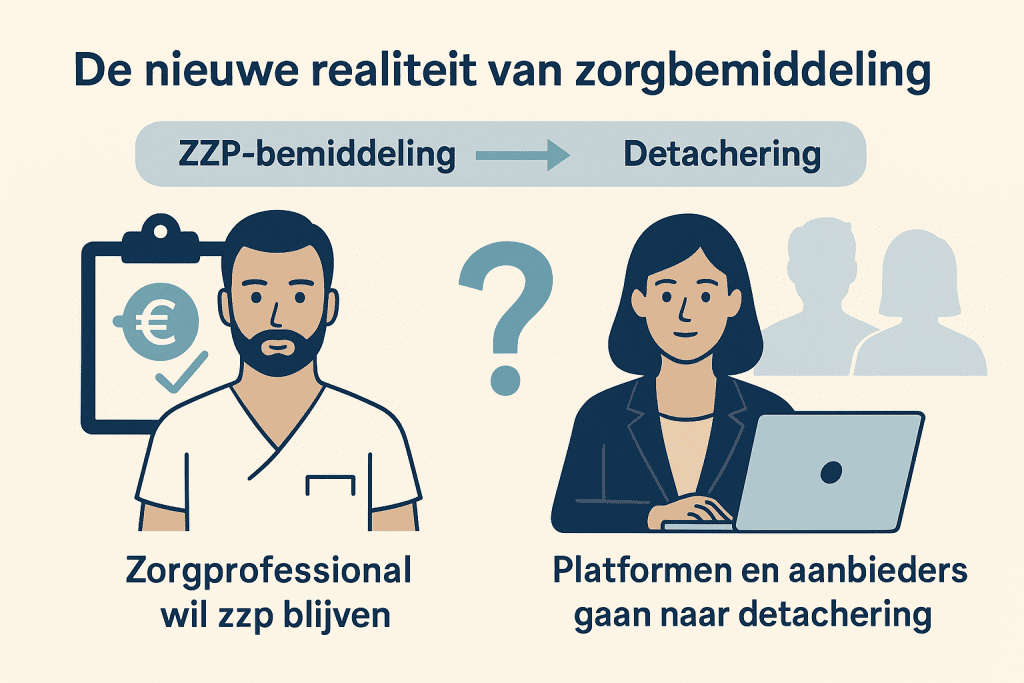 zorgbemiddeling - van zzp naar detachering